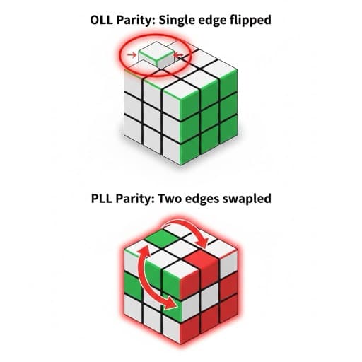 4x4 parity errors explained - OLL and PLL parity situations unique to 4x4 cubes
