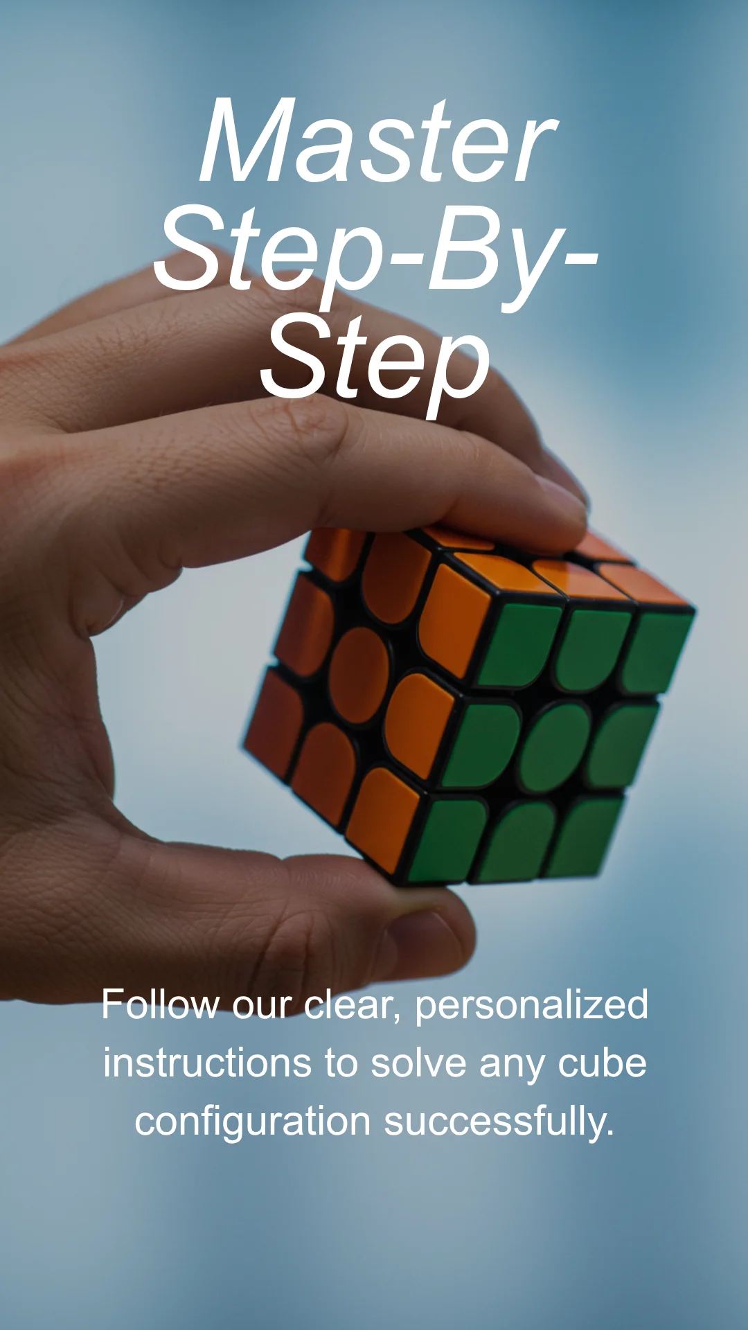 Interactief 3D-leerplatform voor de Rubik's Cube met stapsgewijze gidsen en persoonlijke begeleiding